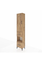 Arges Dolap 4 Raflı 2 Çekmeceli Tek Kapaklı 44x30x221 - S28M140V9A