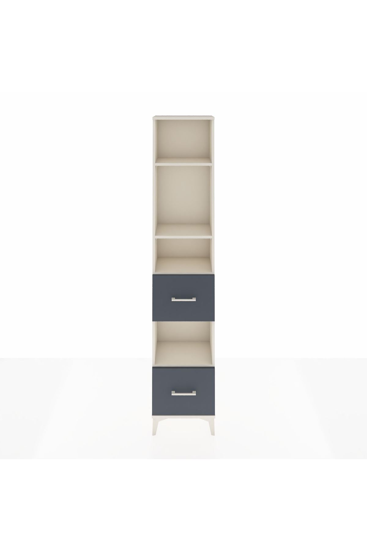 Arges Dolap 4 Raflı 2 Çekmeceli 44x30x221 - S28M141V2A
