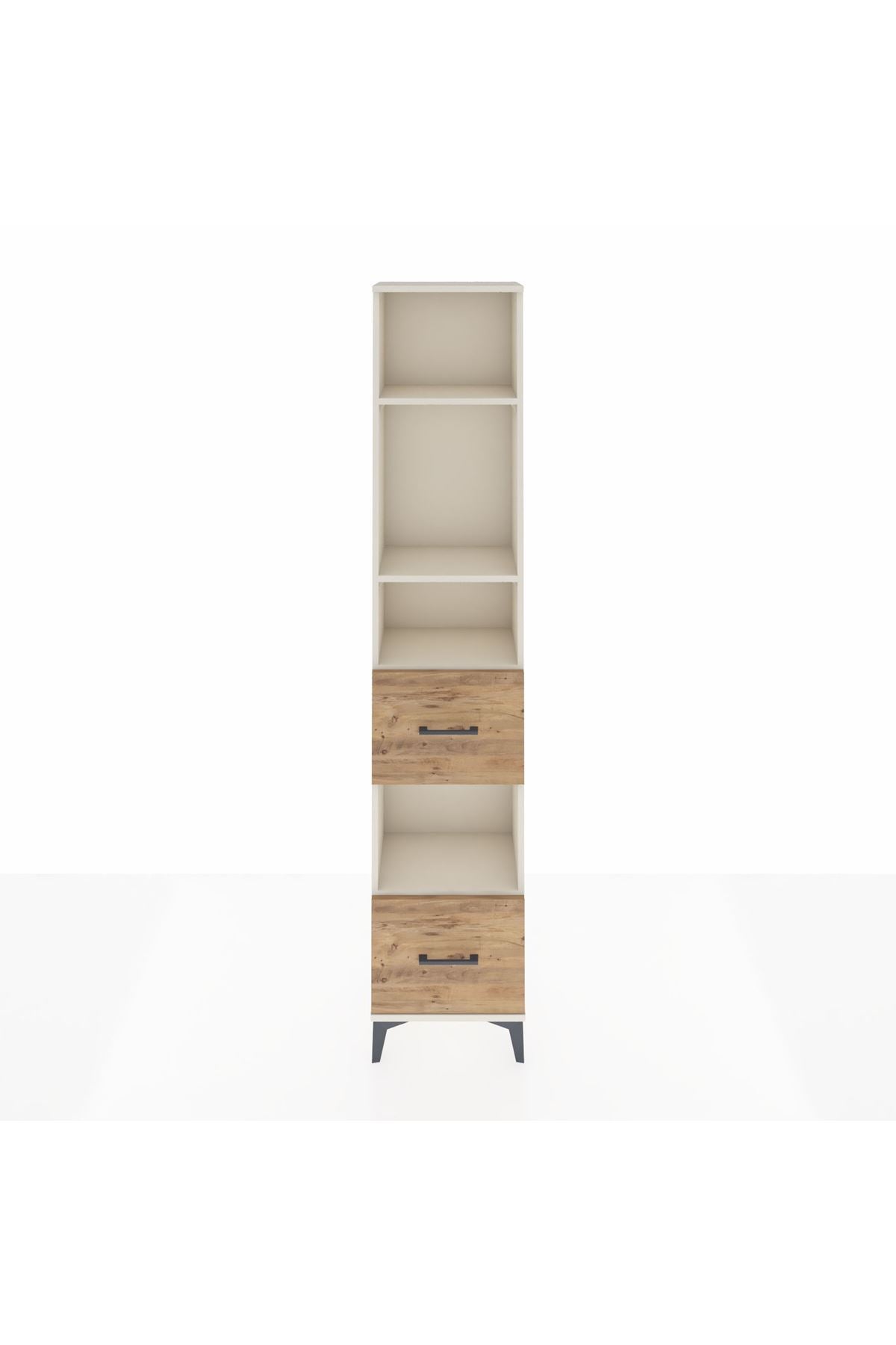 Arges Dolap 4 Raflı 2 Çekmeceli 44x30x221 - S28M141V3A