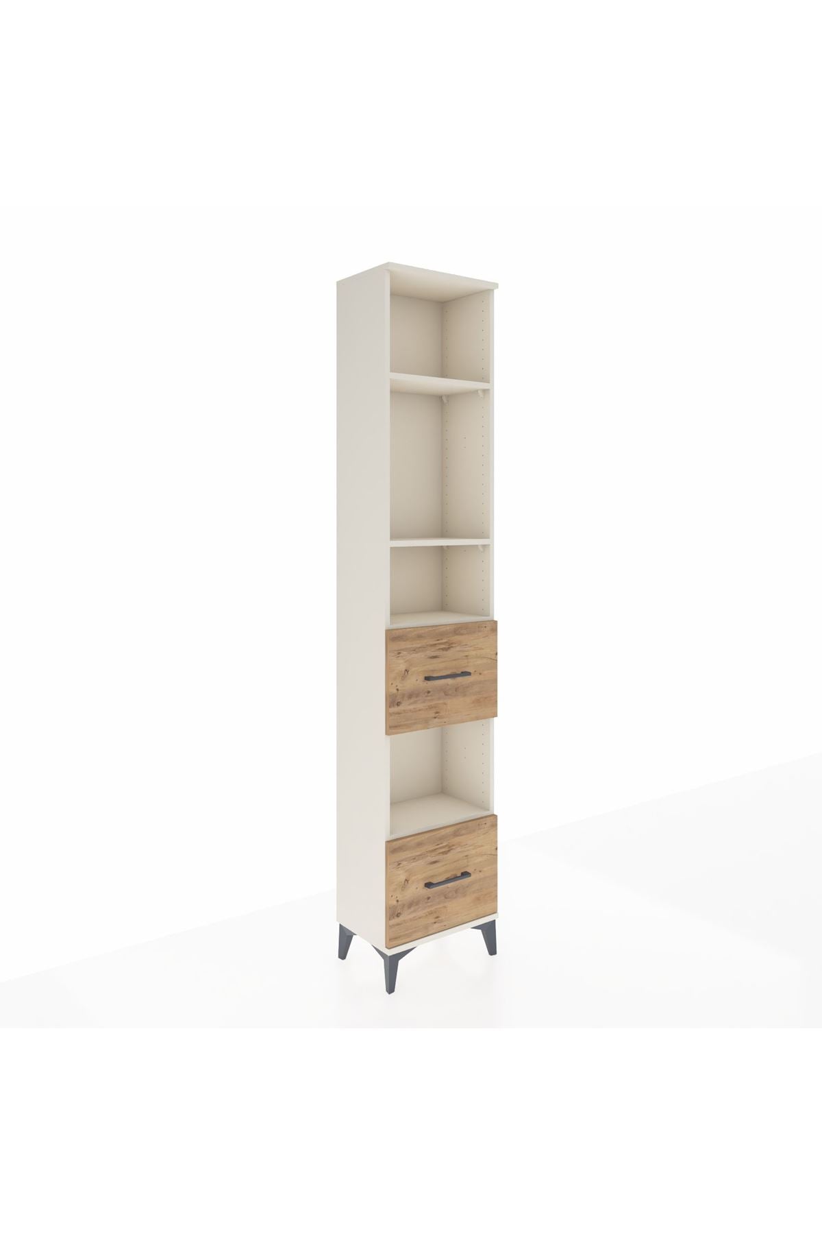 Arges Dolap 4 Raflı 2 Çekmeceli 44x30x221 - S28M141V3A