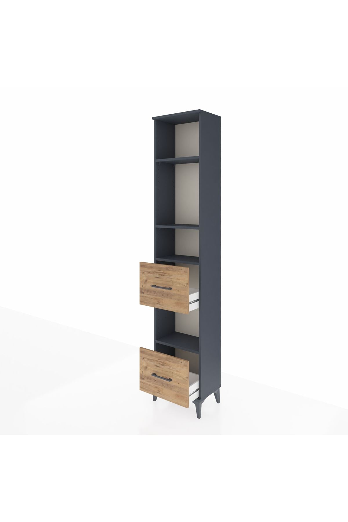 Arges Dolap 4 Raflı 2 Çekmeceli 44x30x221 - S28M141V6A