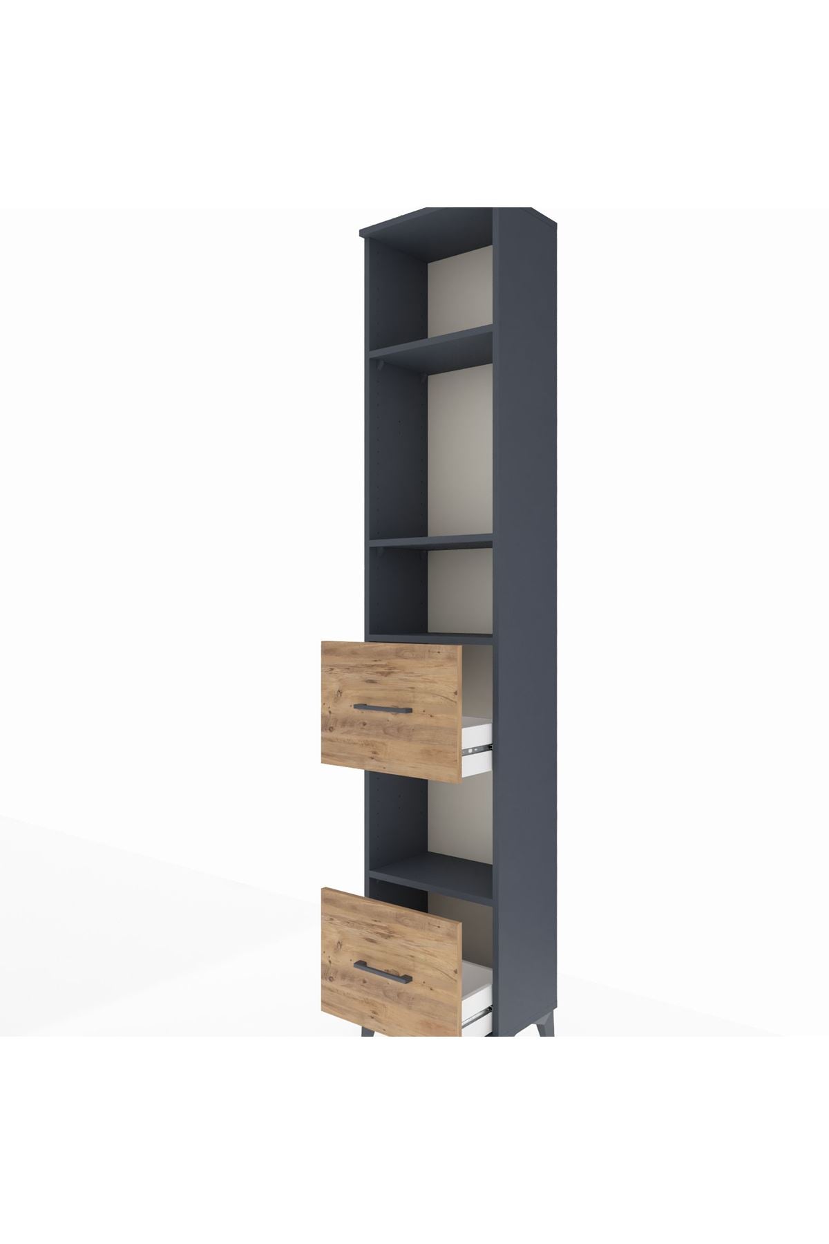 Arges Dolap 4 Raflı 2 Çekmeceli 44x30x221 - S28M141V6A