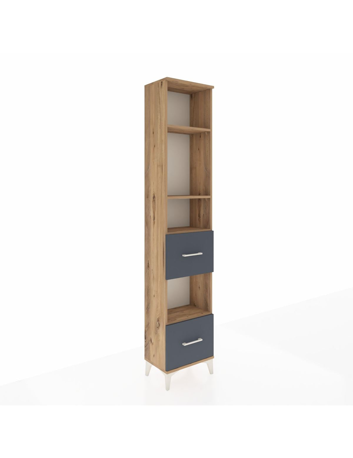 Arges Dolap 4 Raflı 2 Çekmeceli 44x30x221 - S28M141V8A