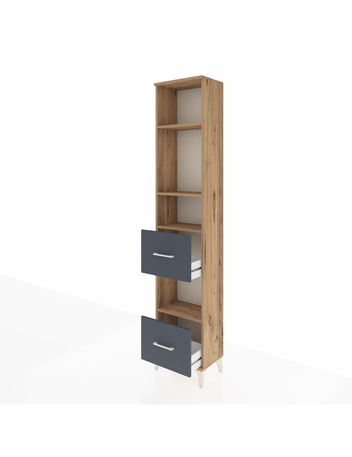 Arges Dolap 4 Raflı 2 Çekmeceli 44x30x221 - S28M141V8A