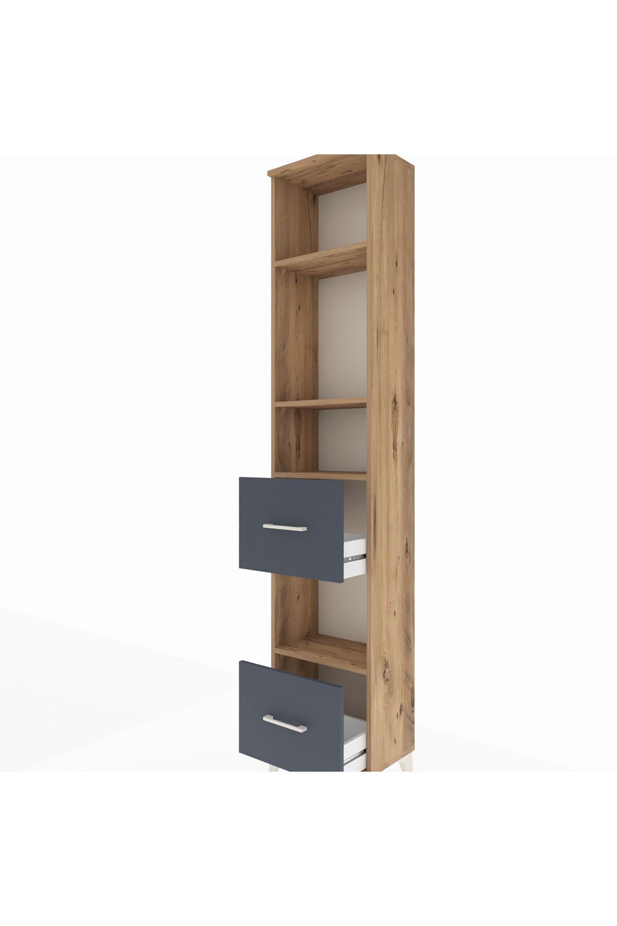 Arges Dolap 4 Raflı 2 Çekmeceli 44x30x221 - S28M141V8A