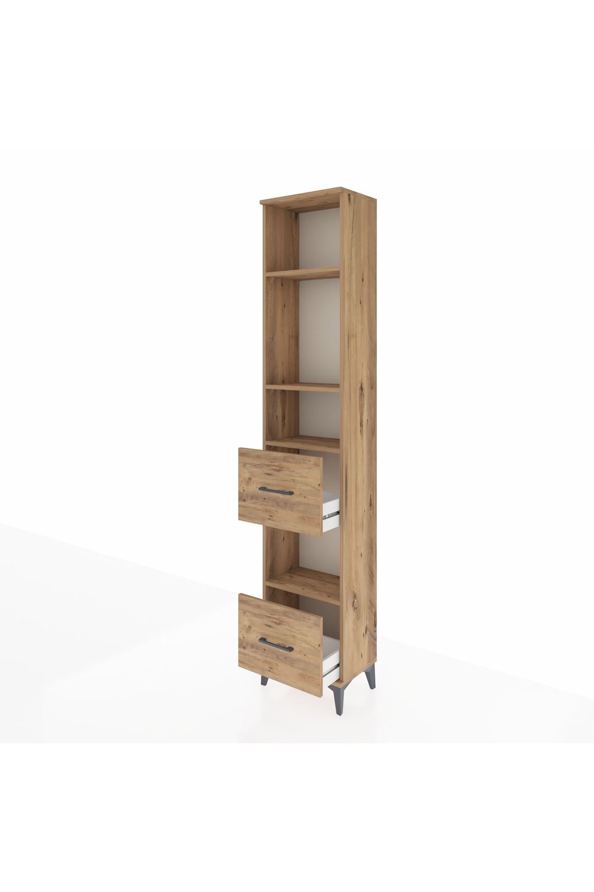 Arges Dolap 4 Raflı 2 Çekmeceli 44x30x221 - S28M141V9A