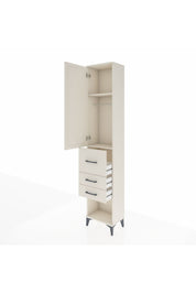 Arges Dolap 2 Raflı 3 Çekmeceli Tek Askılı 44x30x221 - S28M142V1A