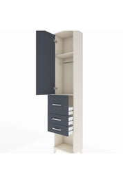 Arges Dolap 2 Raflı 3 Çekmeceli Tek Askılı 44x30x221 - S28M142V2A