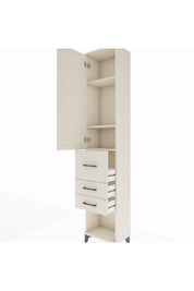 Arges Dolap 3 Raflı 3 Çekmeceli Tek Kapaklı 44x30x221 - S28M143V1A