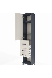 Arges Dolap 3 Raflı 3 Çekmeceli Tek Kapaklı 44x30x221 - S28M143V4A
