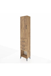Arges Dolap 3 Raflı 3 Çekmeceli Tek Kapaklı 44x30x221 - S28M143V9A