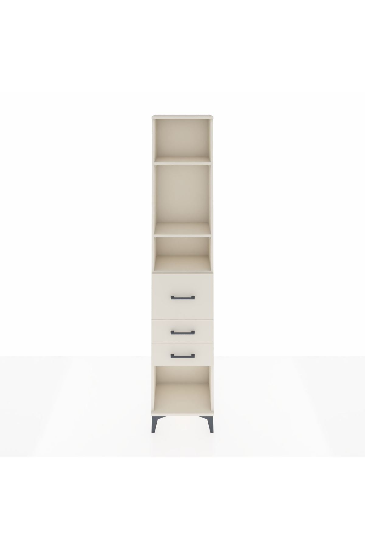 Arges Dolap 3 Raflı 3 Çekmeceli 44x30x221 - S28M144V1A