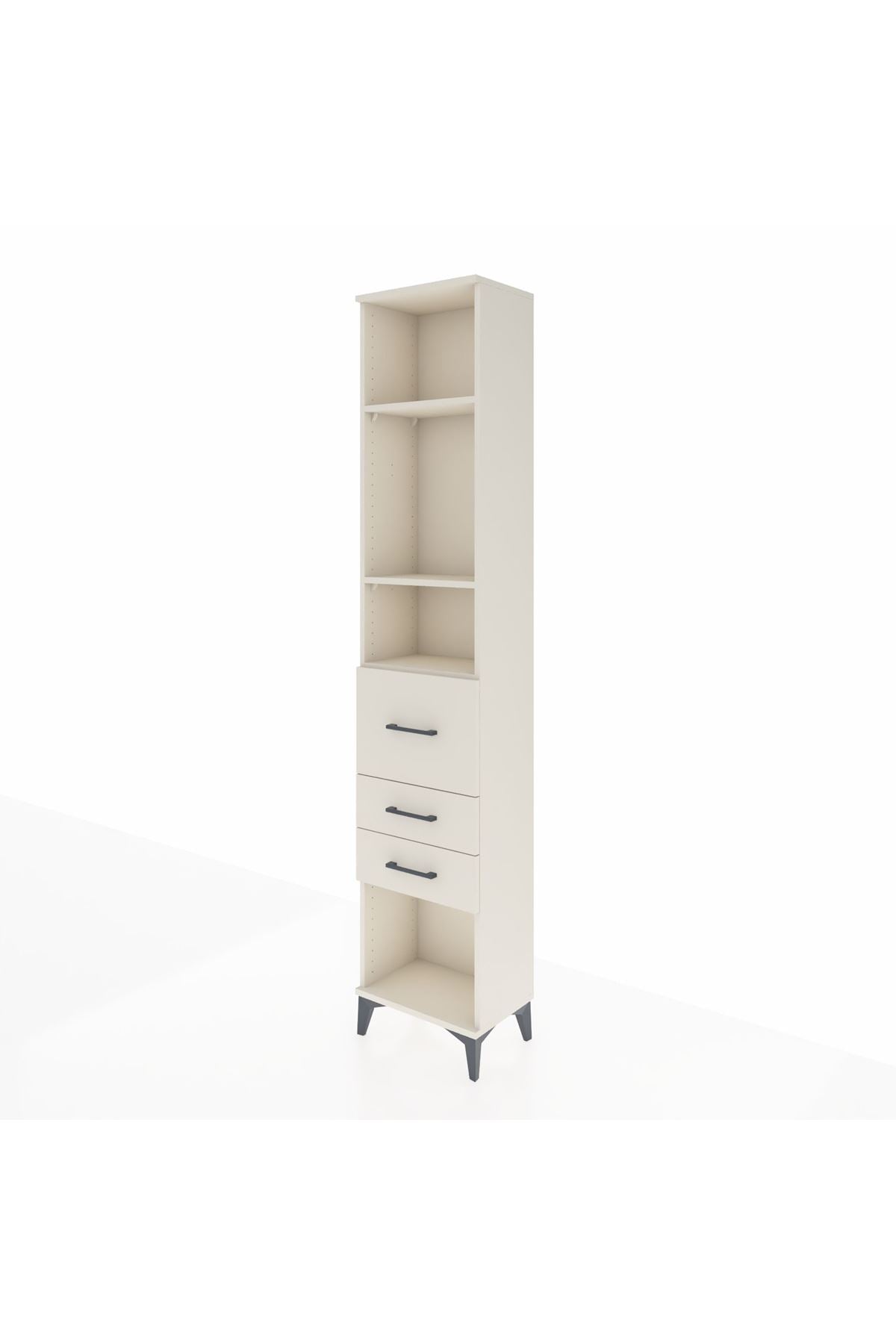 Arges Dolap 3 Raflı 3 Çekmeceli 44x30x221 - S28M144V1A