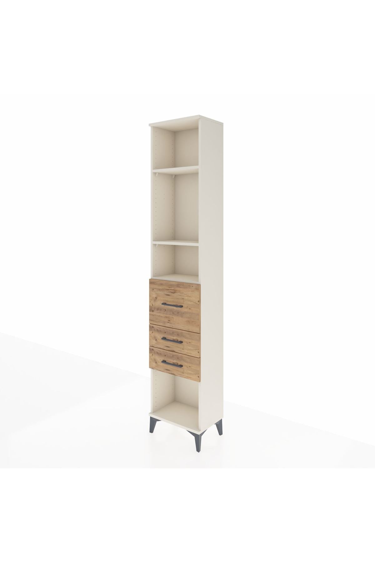 Arges Dolap 3 Raflı 3 Çekmeceli 44x30x221 - S28M144V3A