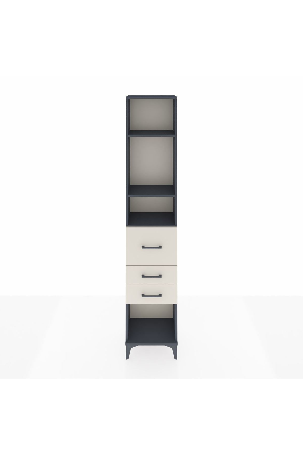 Arges Dolap 3 Raflı 3 Çekmeceli 44x30x221 - S28M144V4A