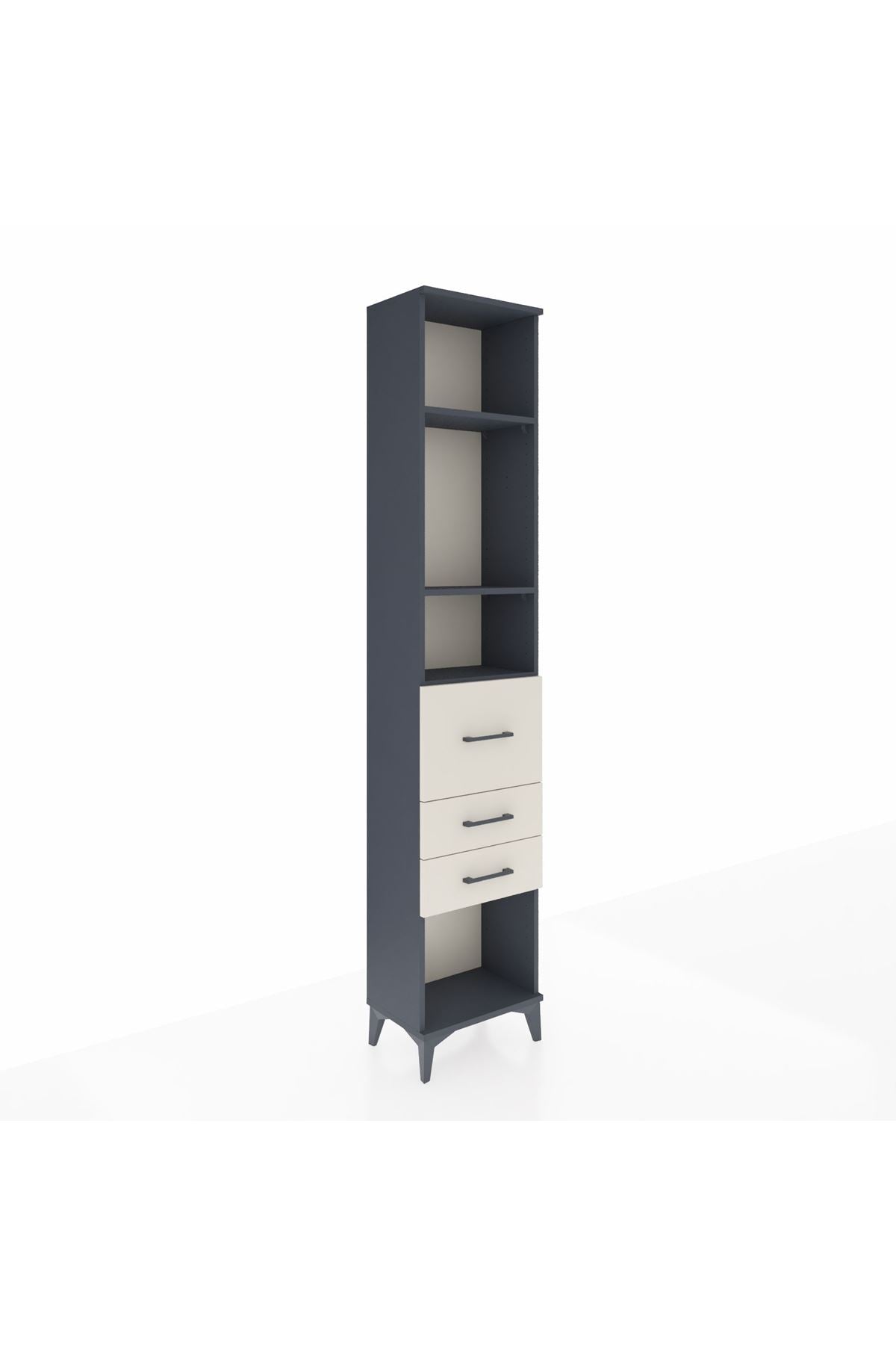 Arges Dolap 3 Raflı 3 Çekmeceli 44x30x221 - S28M144V4A