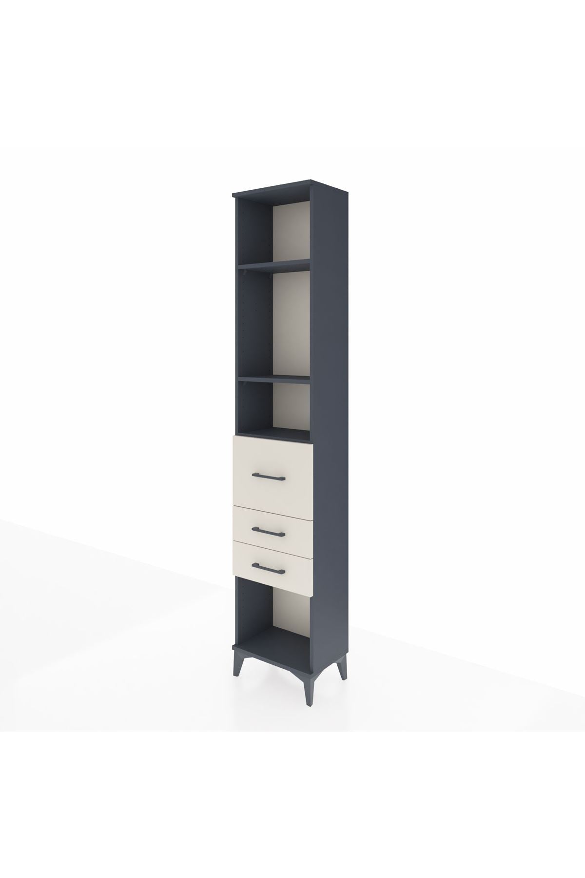 Arges Dolap 3 Raflı 3 Çekmeceli 44x30x221 - S28M144V4A