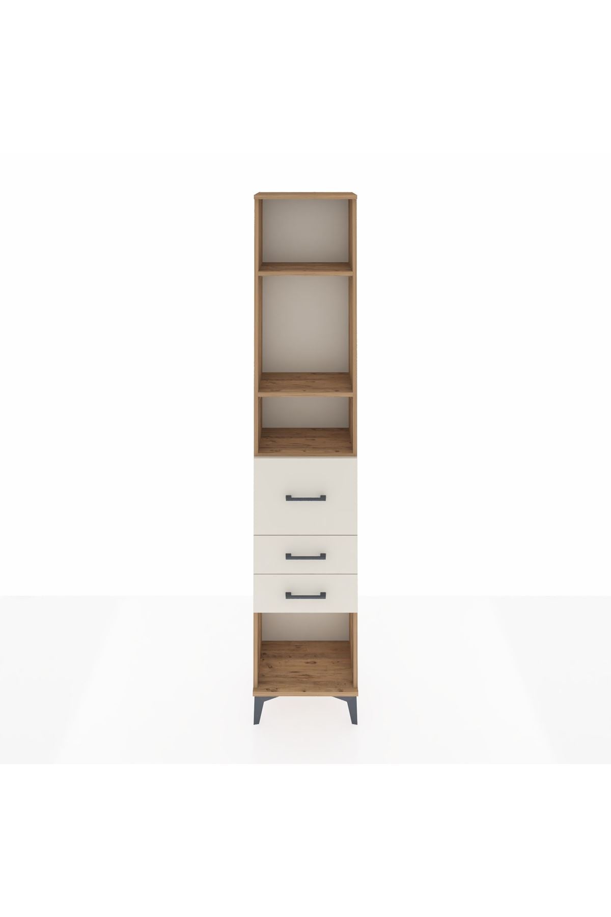 Arges Dolap 3 Raflı 3 Çekmeceli 44x30x221 - S28M144V7A