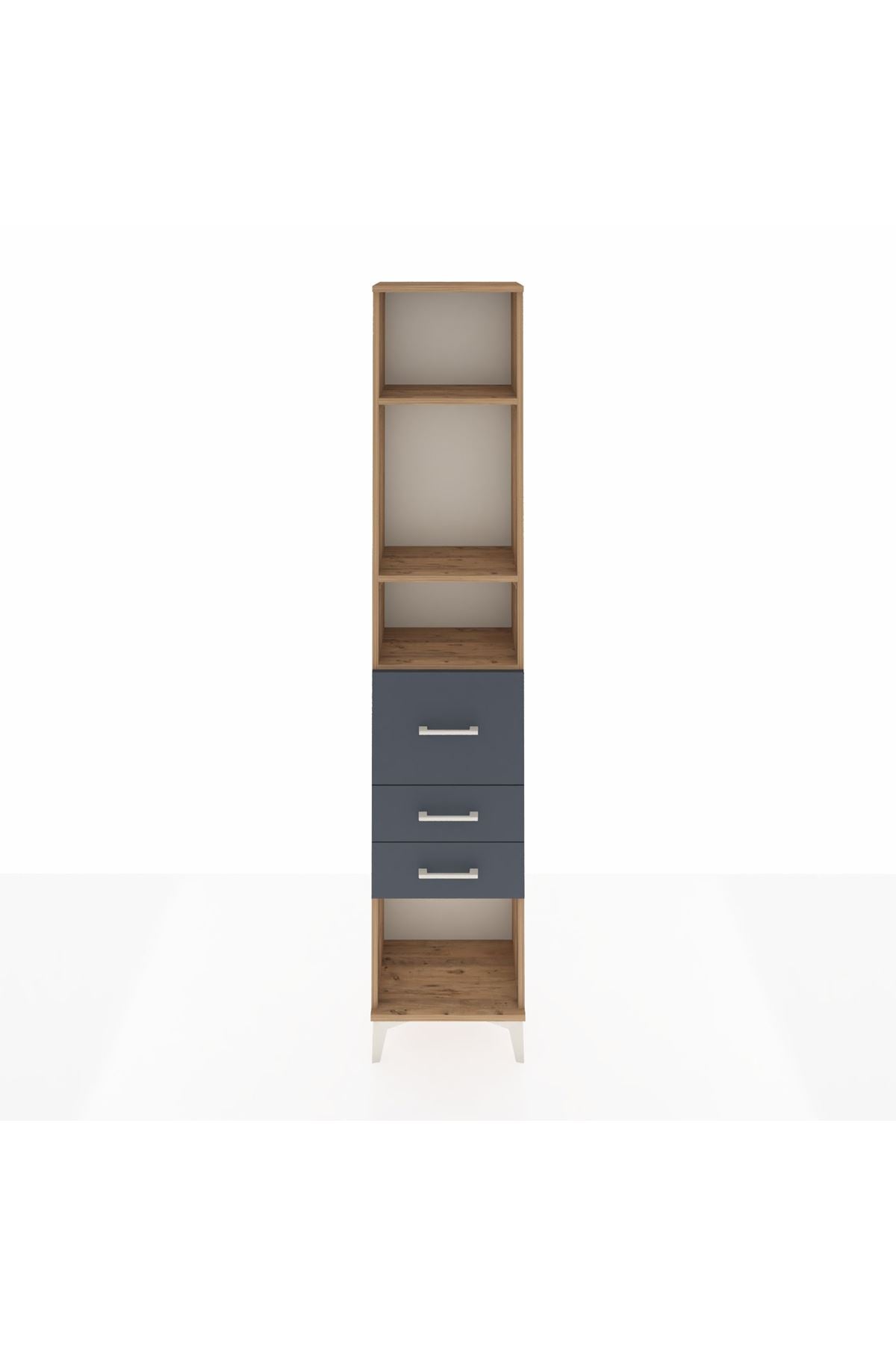 Arges Dolap 3 Raflı 3 Çekmeceli 44x30x221 - S28M144V8A
