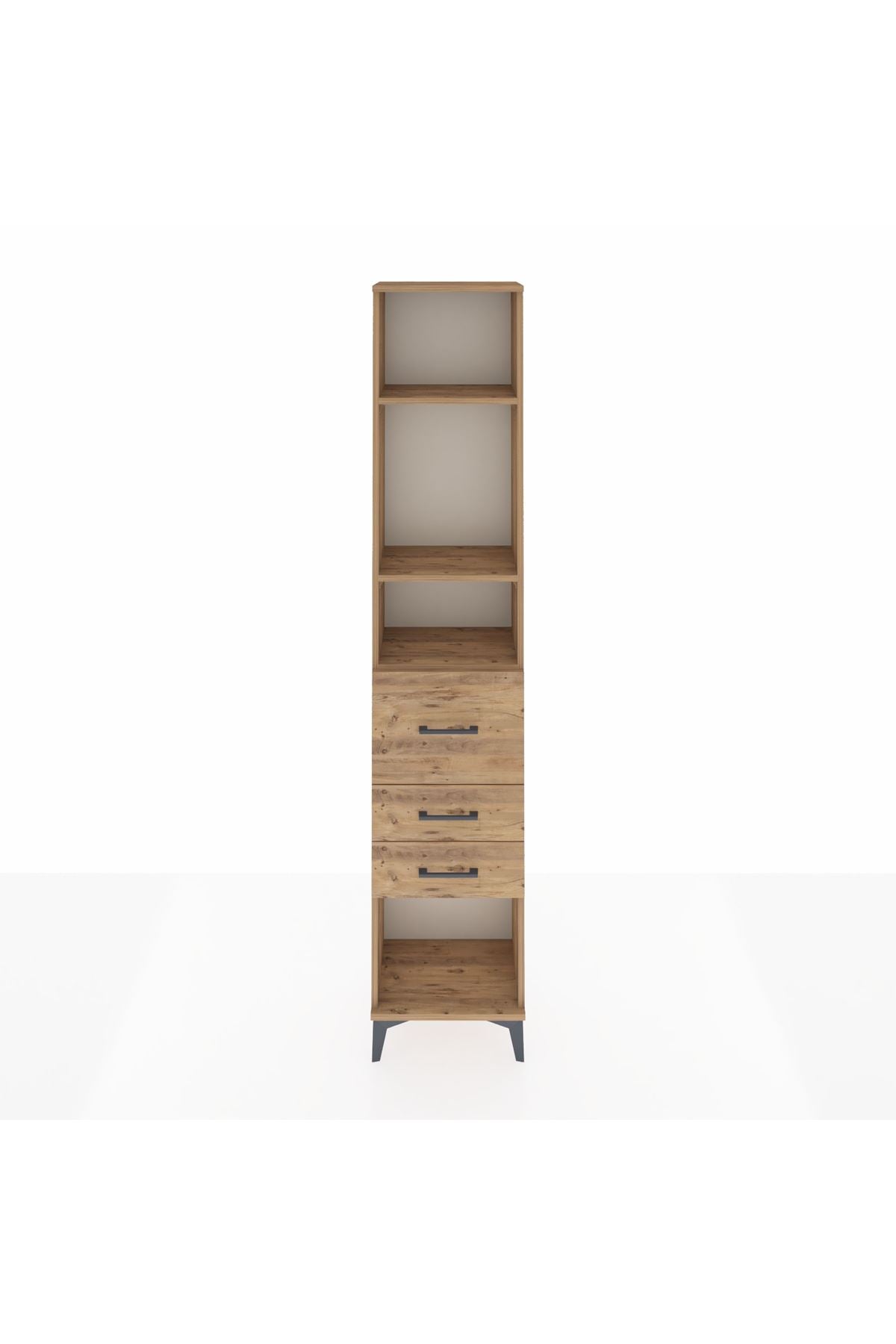 Arges Dolap 3 Raflı 3 Çekmeceli 44x30x221 - S28M144V9A