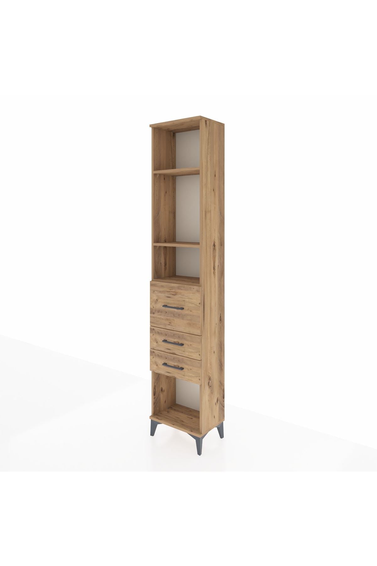 Arges Dolap 3 Raflı 3 Çekmeceli 44x30x221 - S28M144V9A