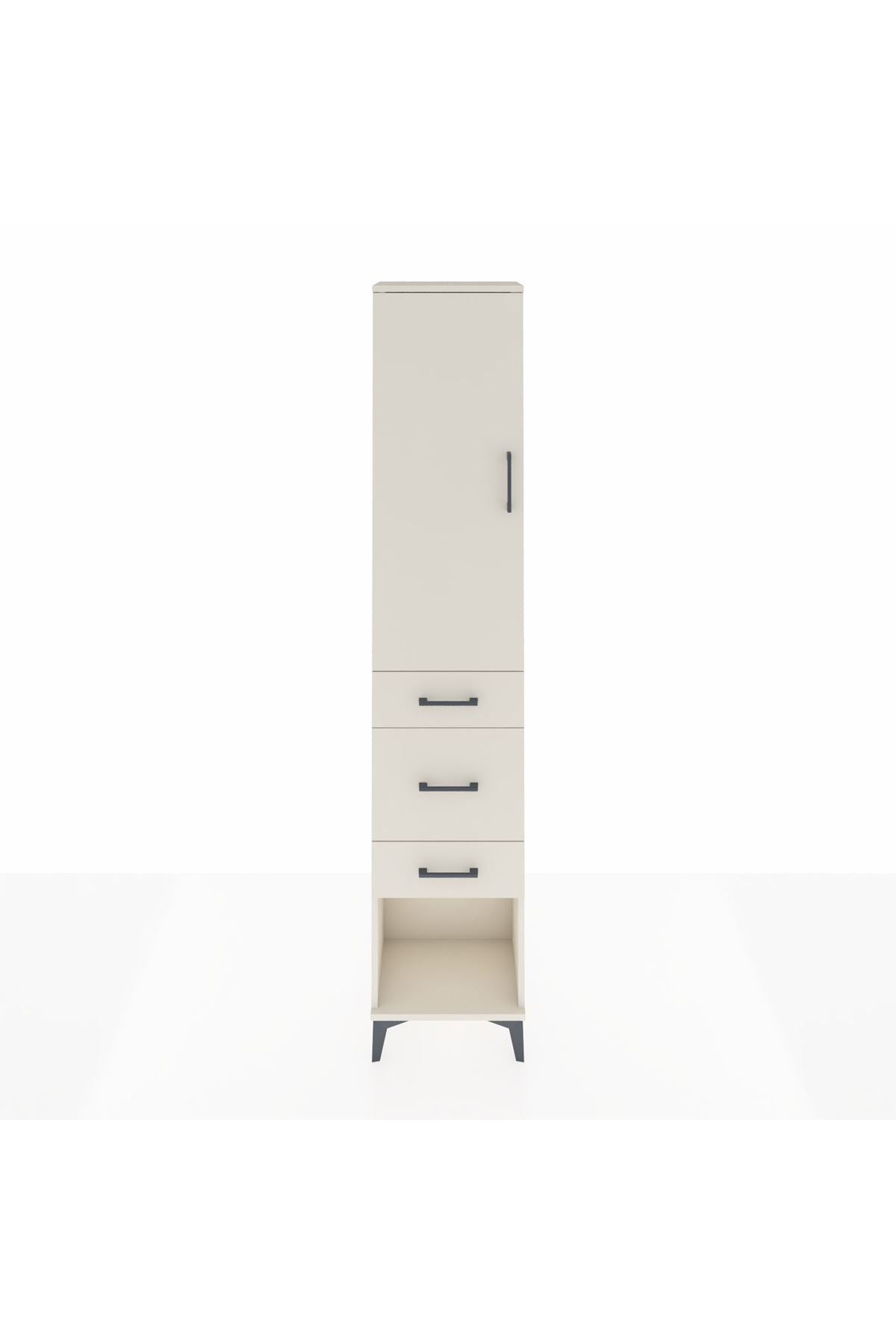 Arges Dolap 2 Raflı 3 Çekmeceli Tek Askılı 44x30x221 - S28M145V1A