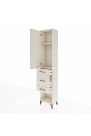 Arges Dolap 2 Raflı 3 Çekmeceli Tek Askılı 44x30x221 - S28M145V1A