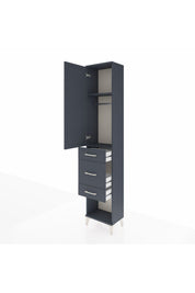 Arges Dolap 2 Raflı 3 Çekmeceli Tek Askılı 44x30x221 - S28M145V5A