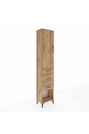 Arges Dolap 2 Raflı 3 Çekmeceli Tek Askılı 44x30x221 - S28M145V9A