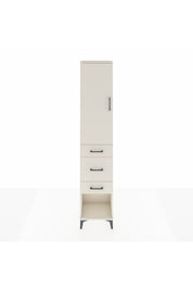 Arges Dolap 3 Raflı 3 Çekmeceli Tek Kapaklı 44x30x221 - S28M146V1A