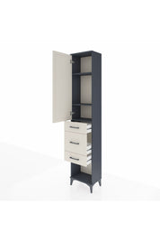 Arges Dolap 3 Raflı 3 Çekmeceli Tek Kapaklı 44x30x221 - S28M146V4A