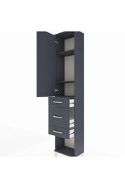 Arges Dolap 3 Raflı 3 Çekmeceli Tek Kapaklı 44x30x221 - S28M146V5A