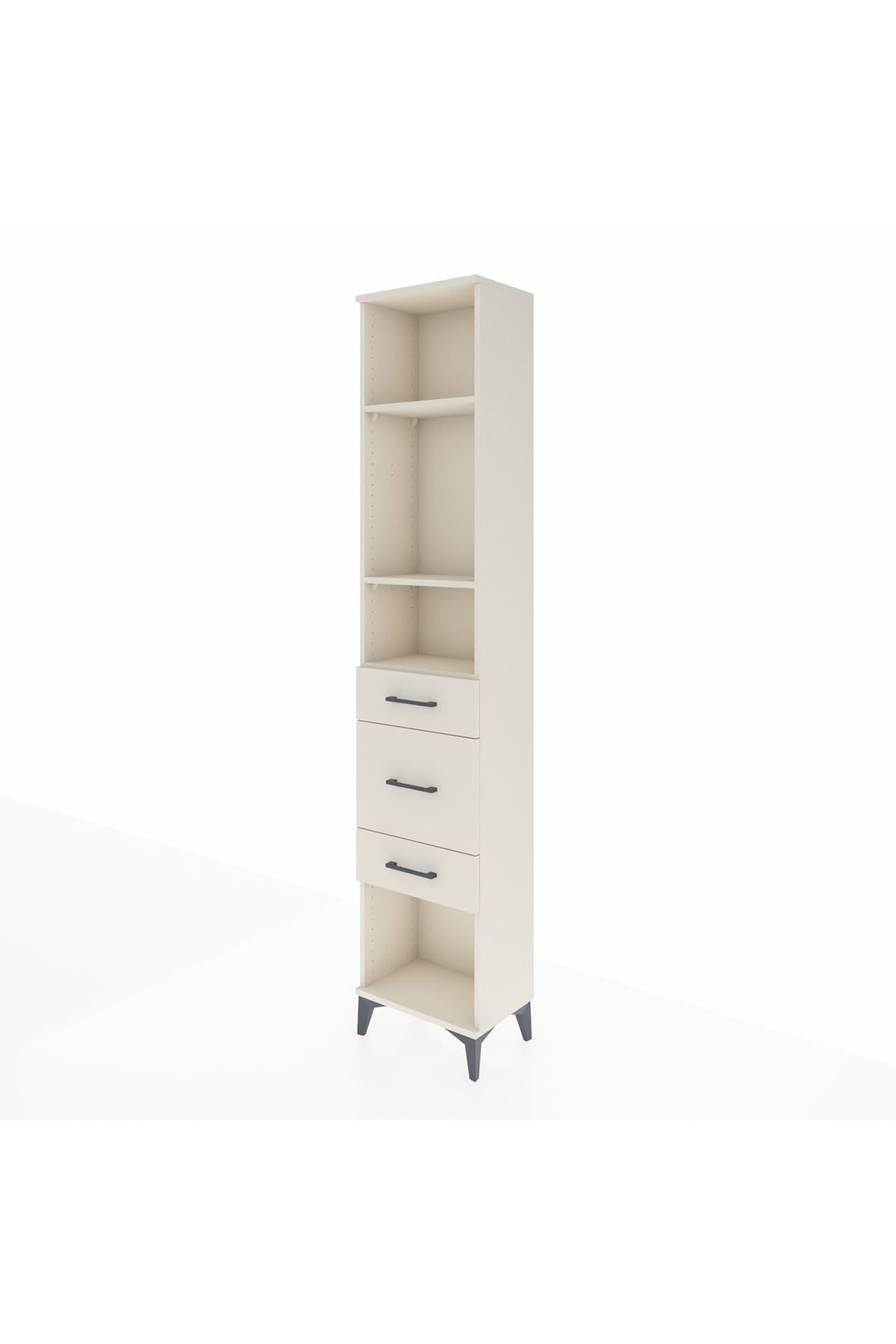 Arges Dolap 3 Raflı 3 Çekmeceli 44x30x221 - S28M147V1A