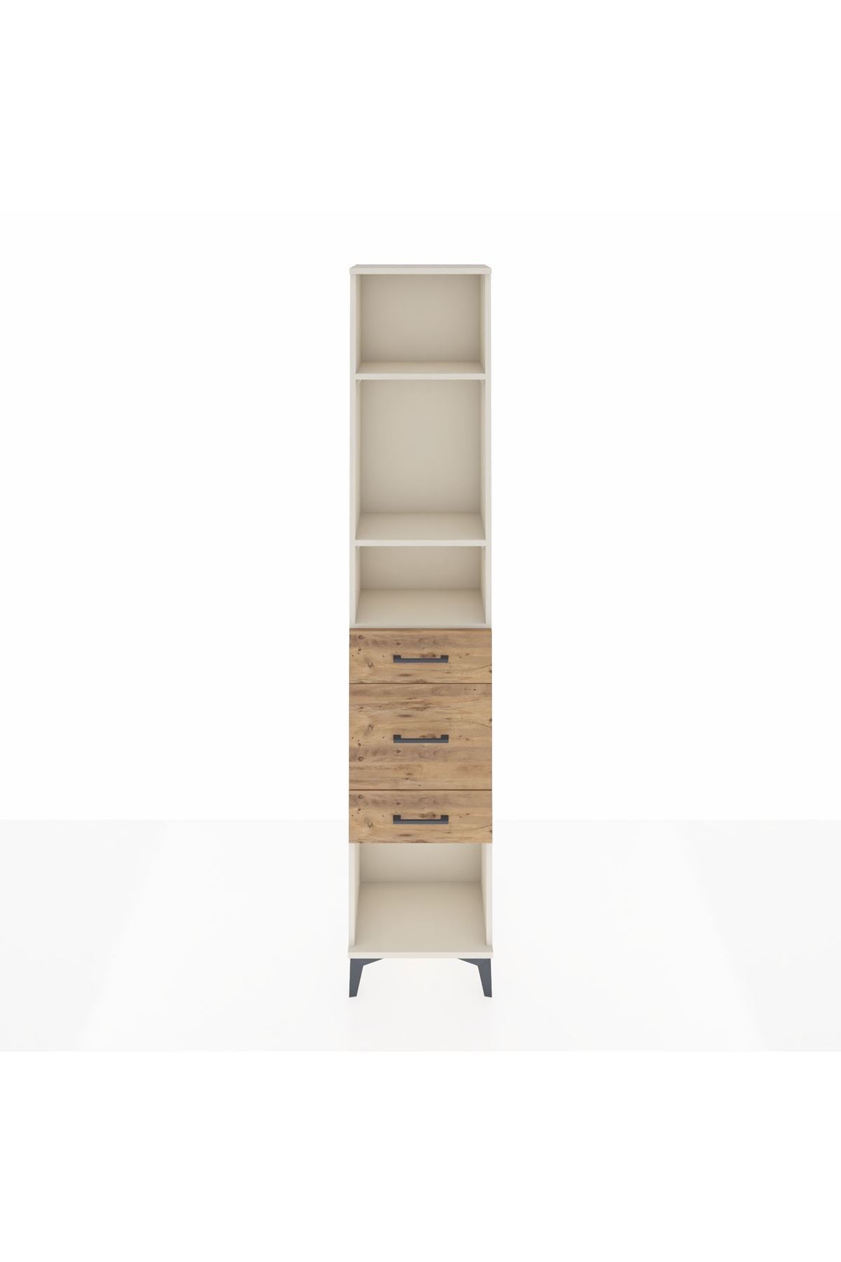 Arges Dolap 3 Raflı 3 Çekmeceli 44x30x221 - S28M147V3A