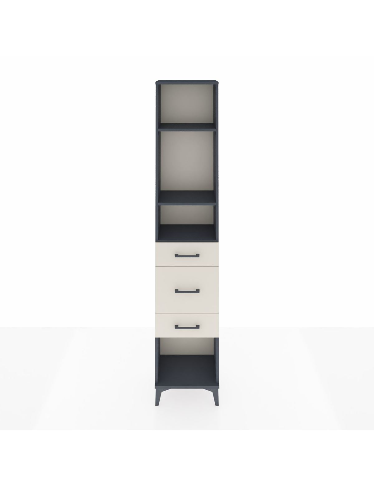 Arges Dolap 3 Raflı 3 Çekmeceli 44x30x221 - S28M147V4A