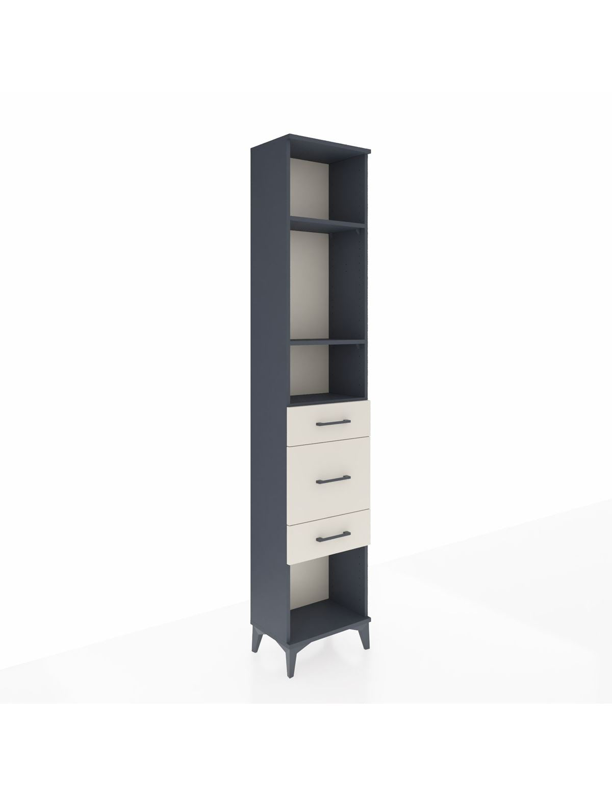 Arges Dolap 3 Raflı 3 Çekmeceli 44x30x221 - S28M147V4A