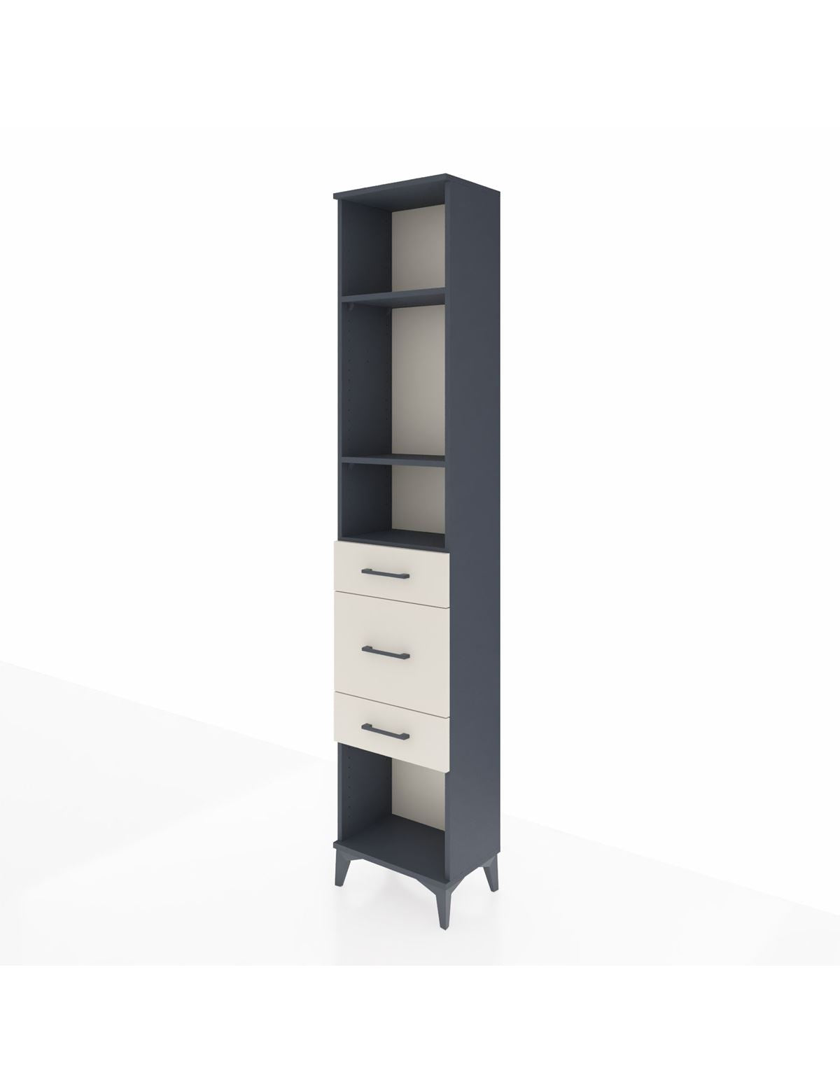Arges Dolap 3 Raflı 3 Çekmeceli 44x30x221 - S28M147V4A