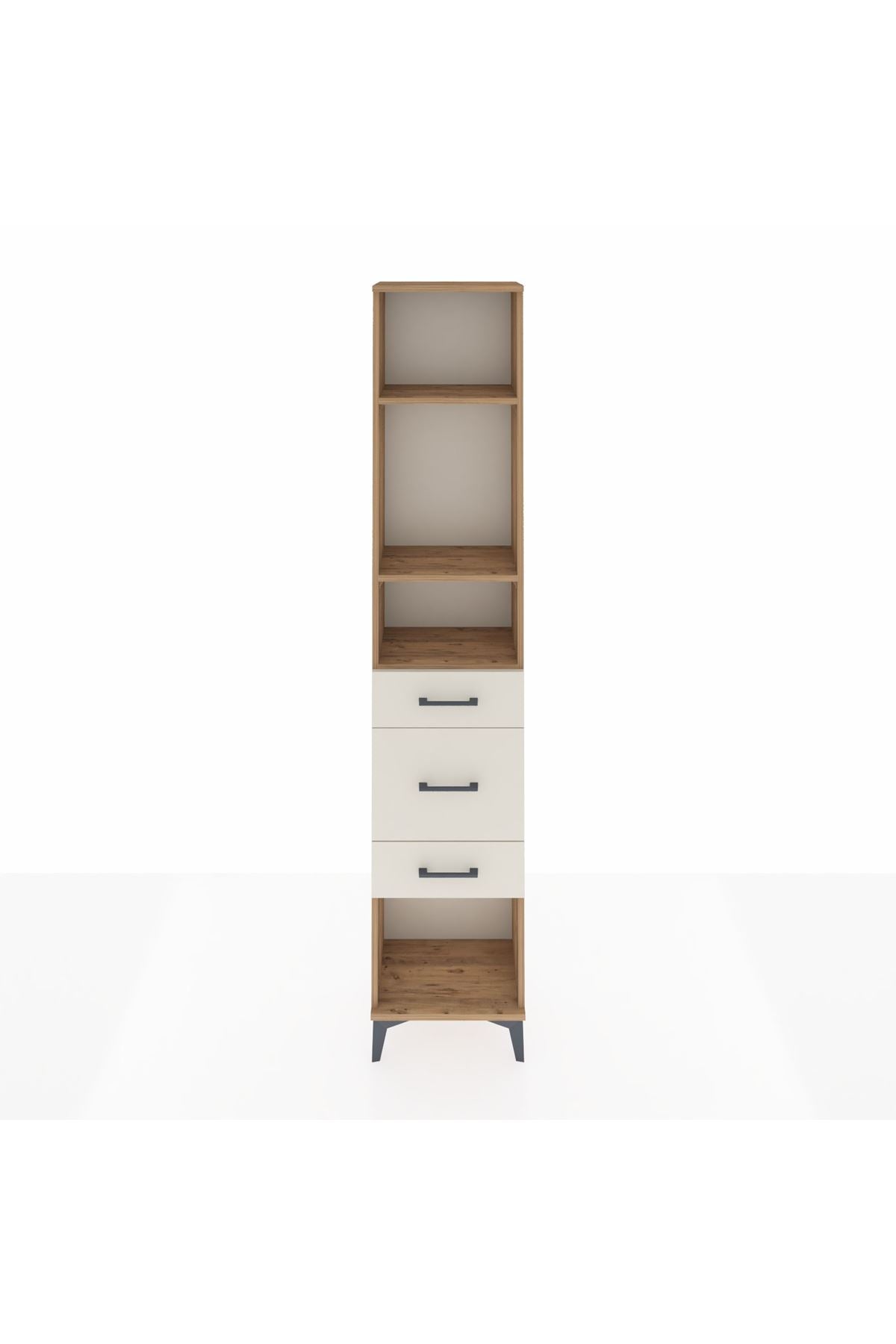 Arges Dolap 3 Raflı 3 Çekmeceli 44x30x221 - S28M147V7A