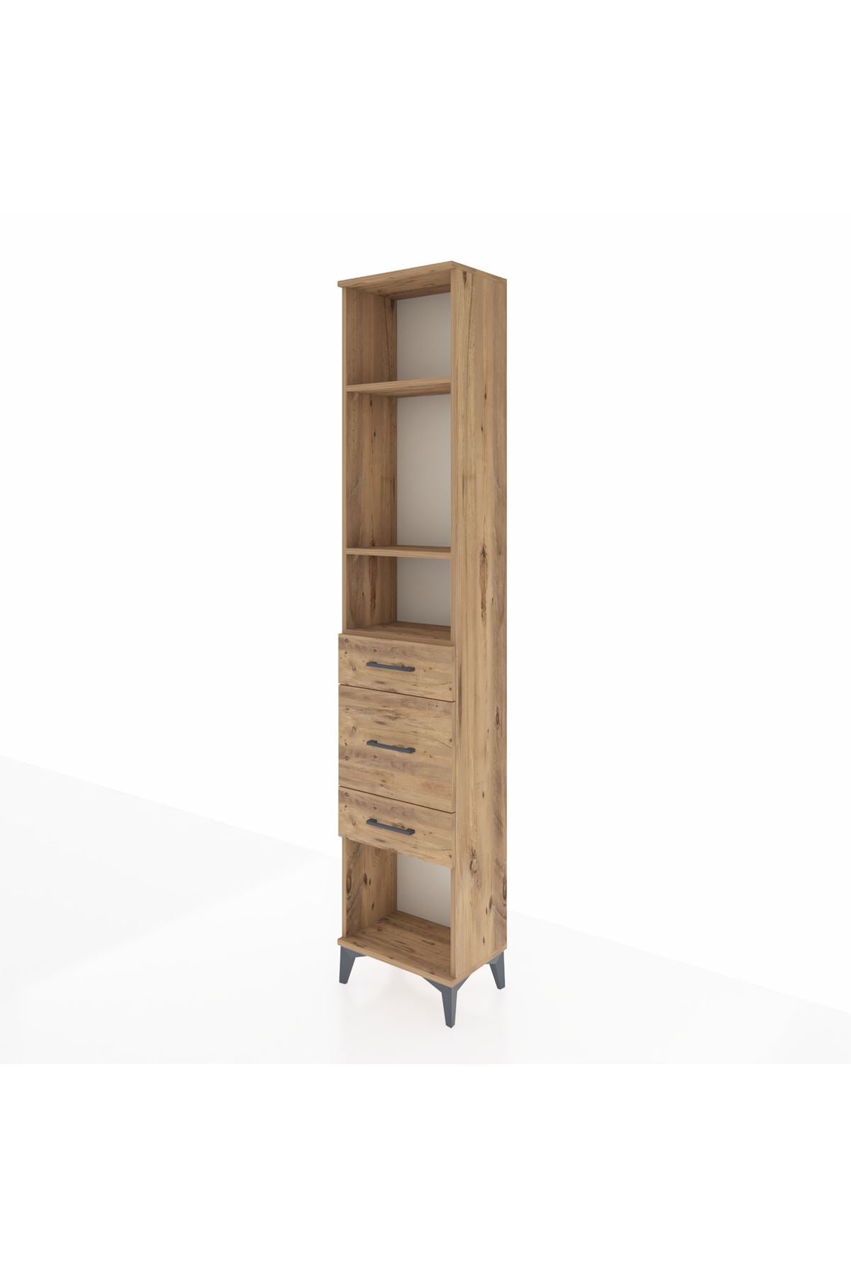 Arges Dolap 3 Raflı 3 Çekmeceli 44x30x221 - S28M147V9A