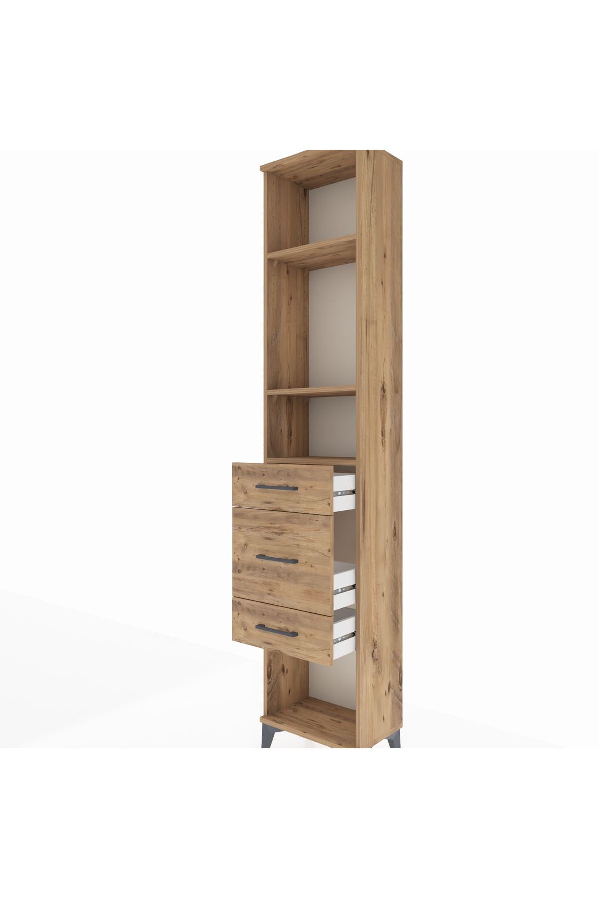 Arges Dolap 3 Raflı 3 Çekmeceli 44x30x221 - S28M147V9A