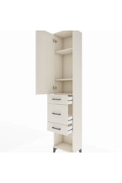 Arges Dolap 3 Raflı 3 Çekmeceli Tek Kapaklı 44x30x221 - S28M148V1A