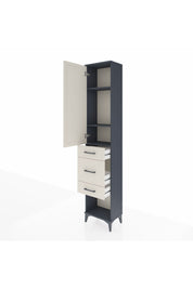 Arges Dolap 3 Raflı 3 Çekmeceli Tek Kapaklı 44x30x221 - S28M148V4A
