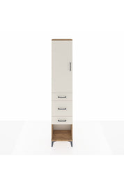 Arges Dolap 3 Raflı 3 Çekmeceli Tek Kapaklı 44x30x221 - S28M148V7A