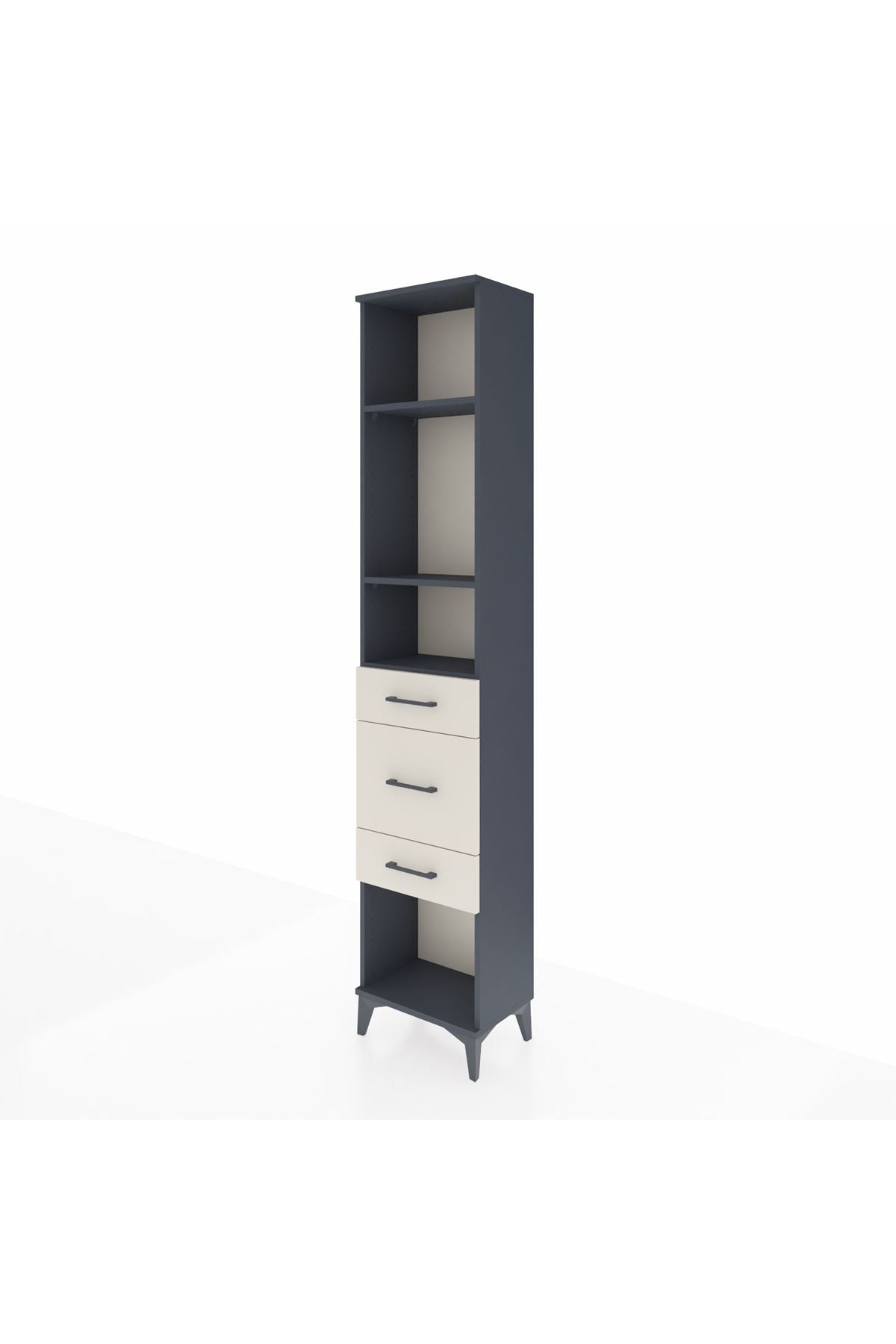 Arges Dolap 3 Raflı 3 Çekmeceli 44x30x221 - S28M149V4A