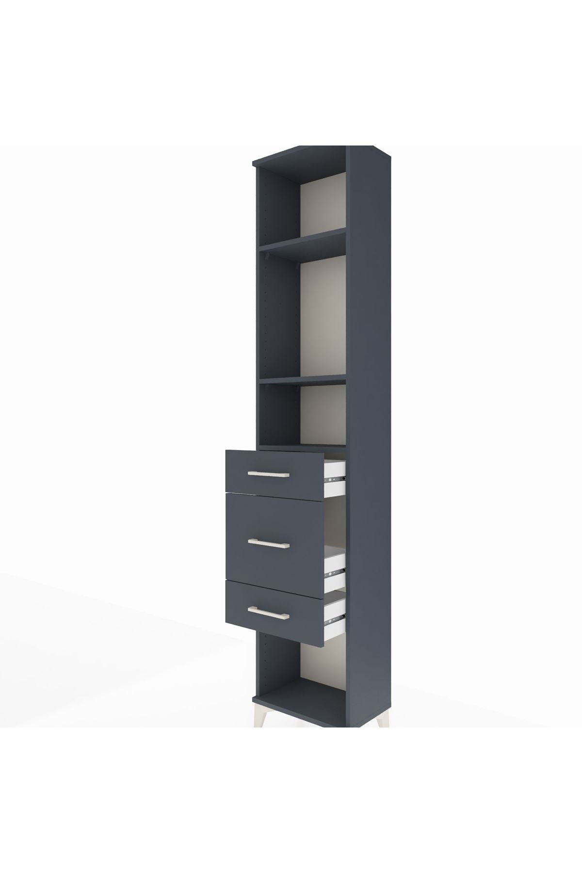 Arges Dolap 3 Raflı 3 Çekmeceli 44x30x221 - S28M149V5A