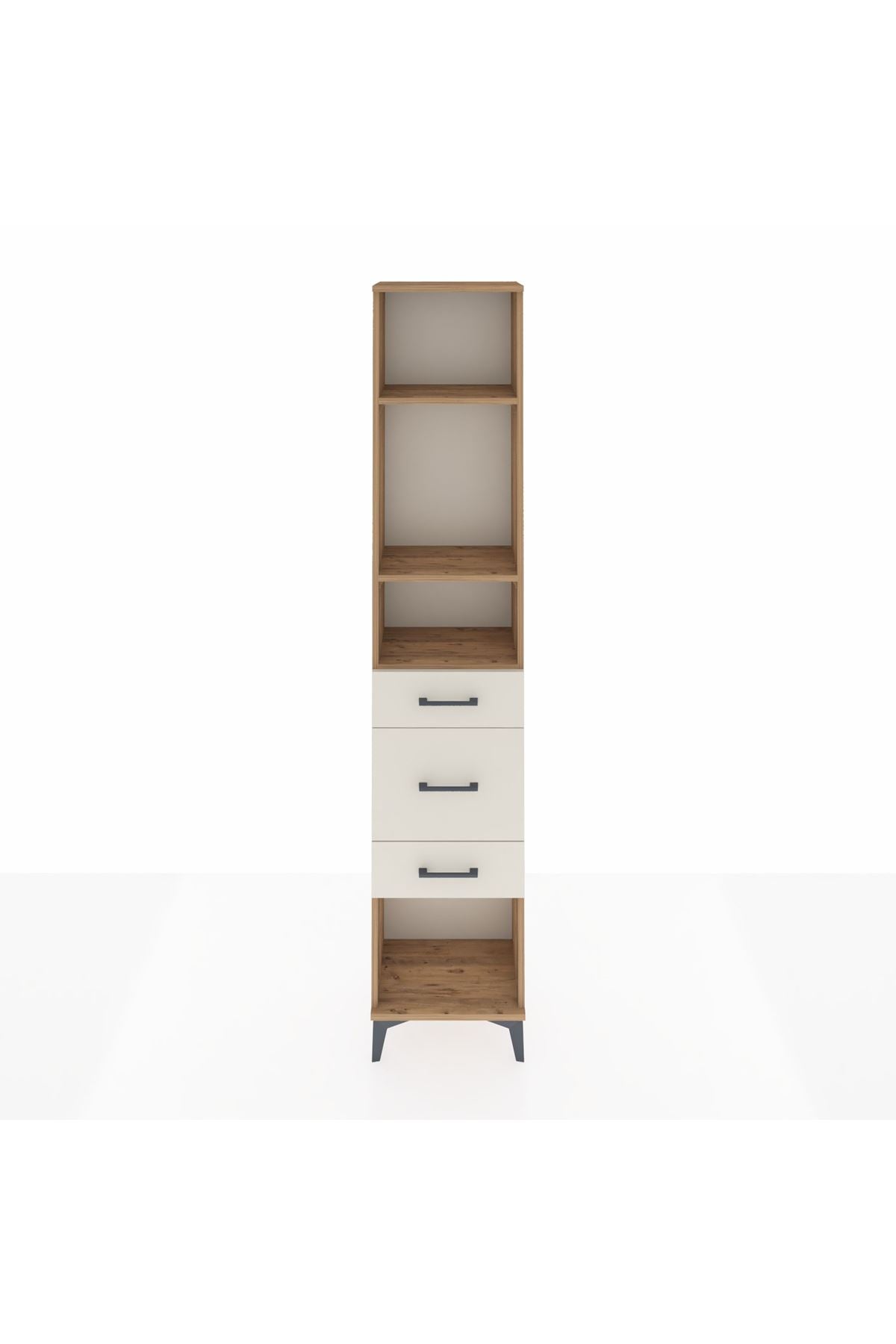 Arges Dolap 3 Raflı 3 Çekmeceli 44x30x221 - S28M149V7A