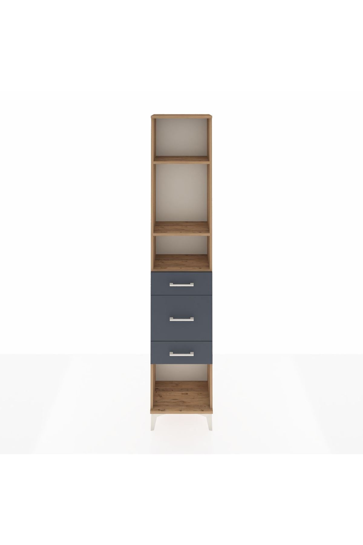 Arges Dolap 3 Raflı 3 Çekmeceli 44x30x221 - S28M149V8A