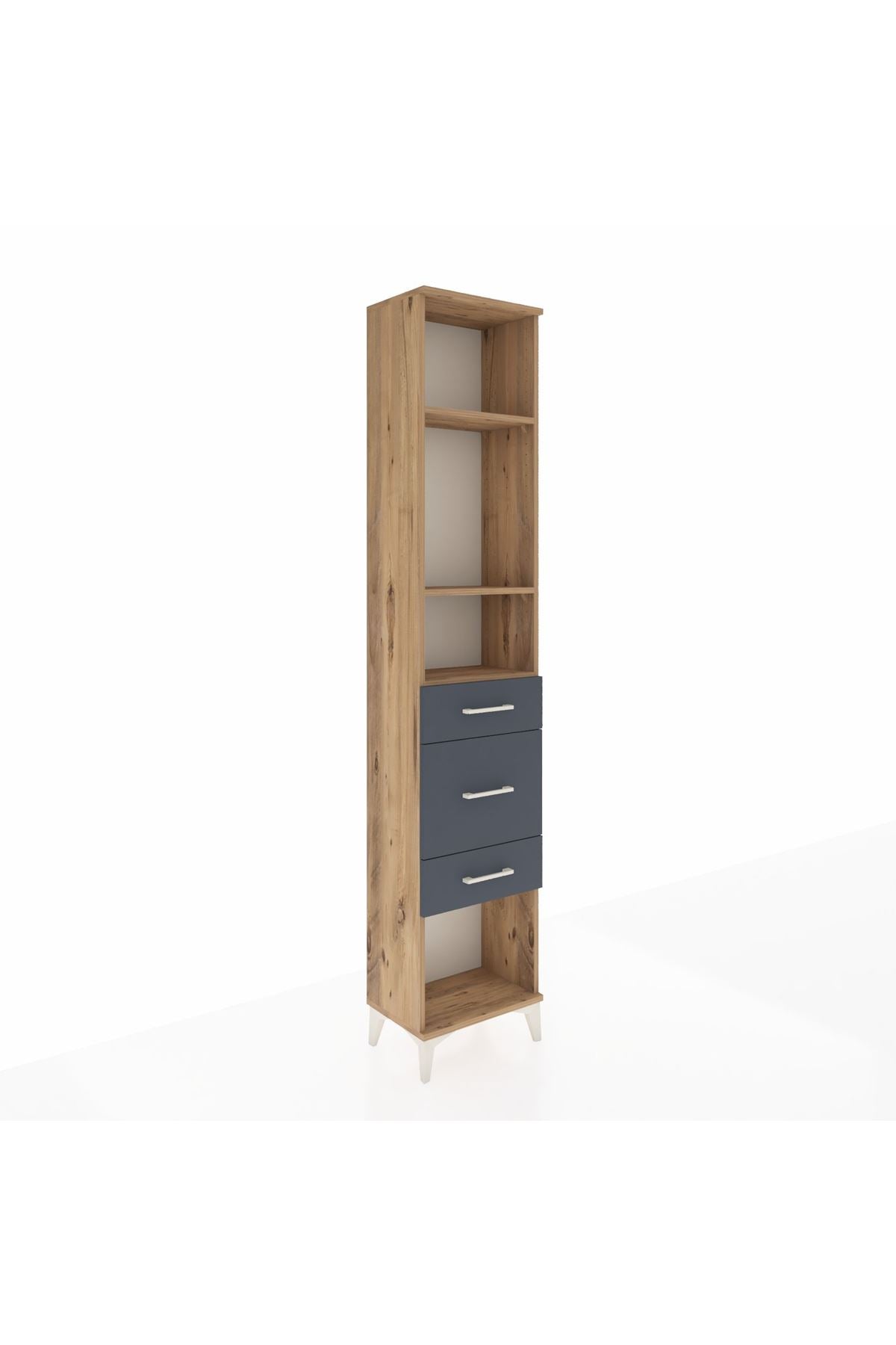 Arges Dolap 3 Raflı 3 Çekmeceli 44x30x221 - S28M149V8A