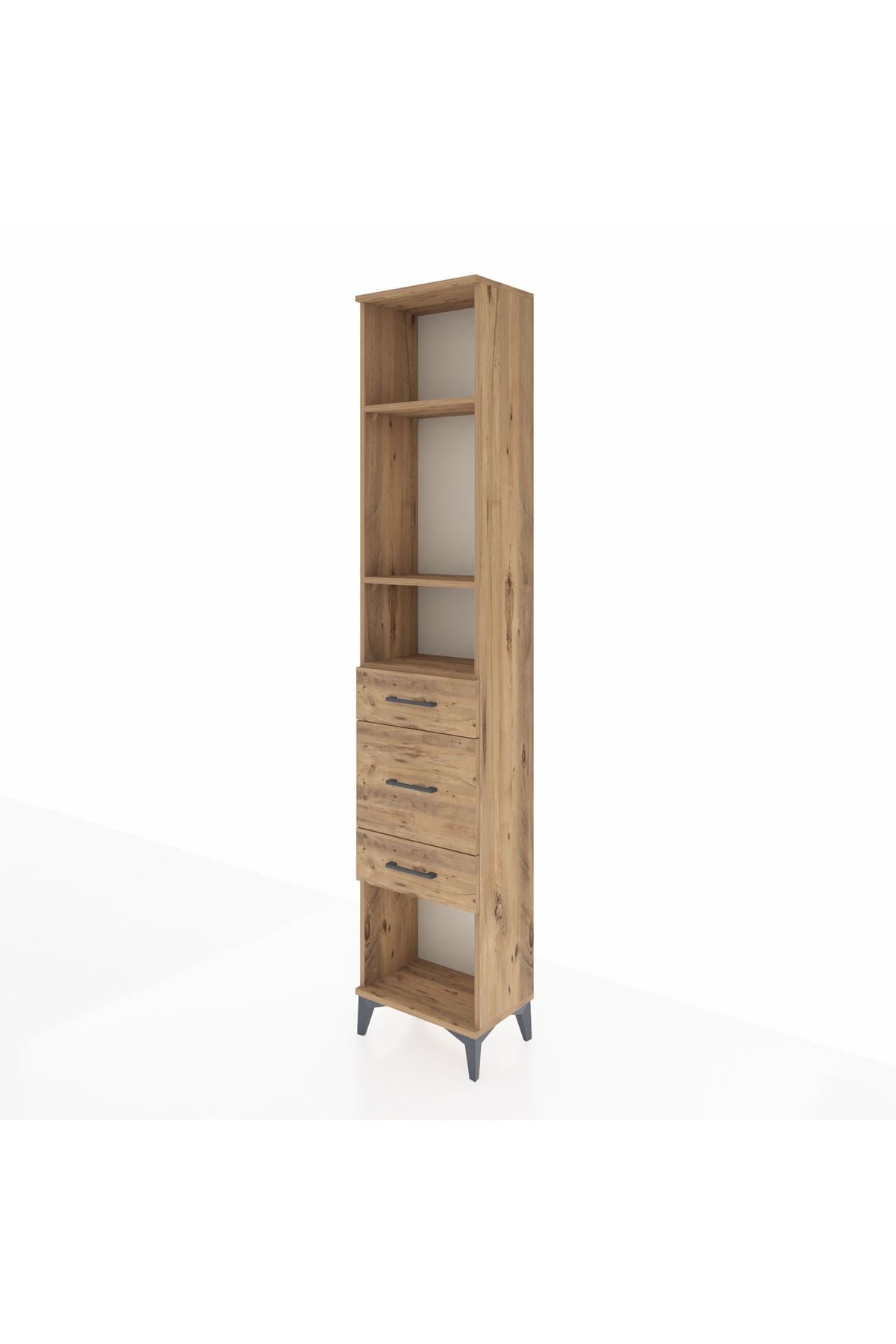 Arges Dolap 3 Raflı 3 Çekmeceli 44x30x221 - S28M149V9A