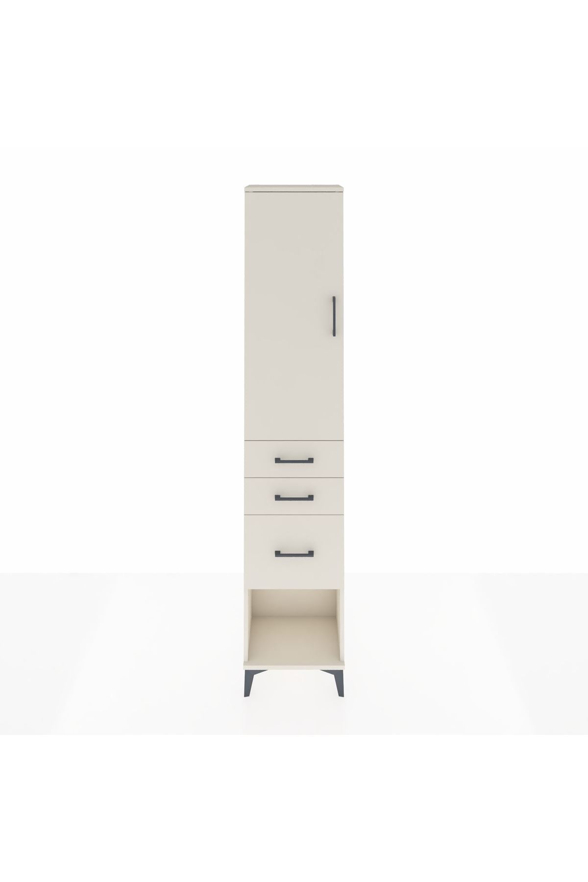 Arges Dolap 2 Raflı 3 Çekmeceli Tek Askılı 44x30x221 - S28M150V1A
